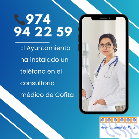 Imagen Teléfono en el consultorio de Cofita