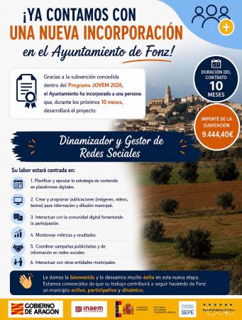 Imagen Programa JOVEM "Dinamizador y gestor de redes sociales"