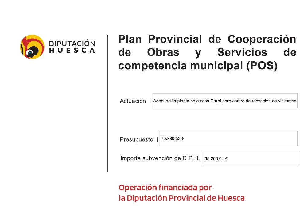 Imagen Adecuación de planta baja Casa Carpí para centro de recepción de visitantes