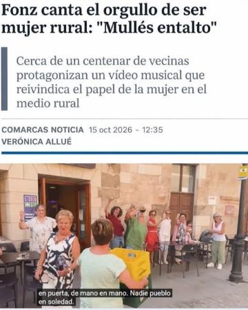 Imagen Fonz canta el orgullo de ser mujer rural