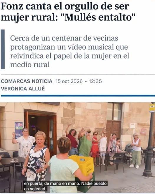 Imagen Fonz canta el orgullo de ser mujer rural